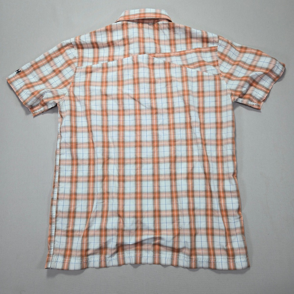 Helly Hansen Ekolab Plaid‎ Short Sleeve Button Up Shirt Mens Medium - Picture 2 of 9